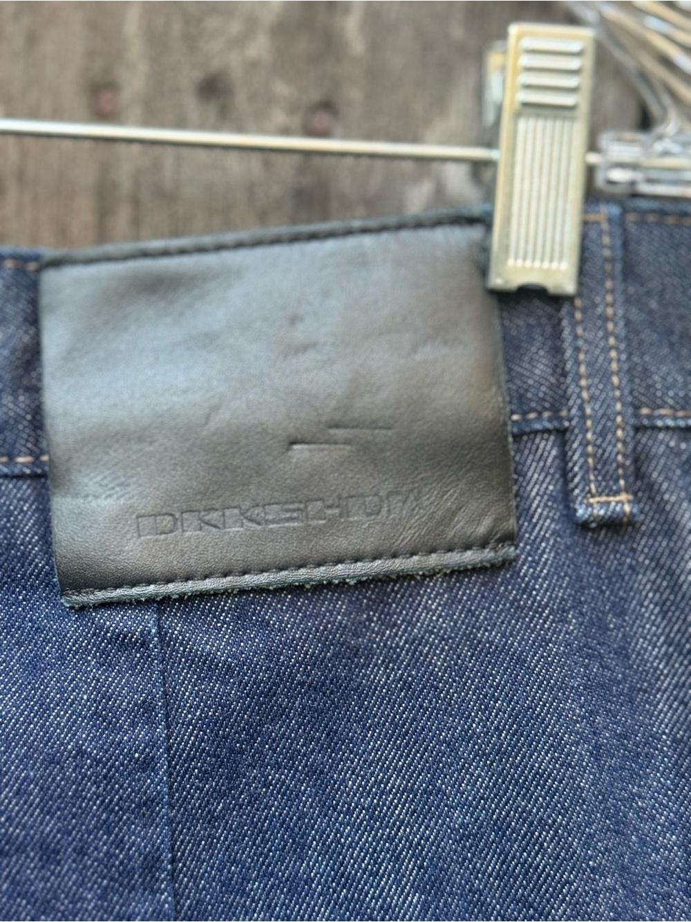 Rick Owens DRKSHDW Double Knee Geth Cut Jeans Indigo Blue Wide Leg 34 - Picture 6 of 10